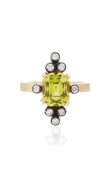 Montse Esteve 18k Gold Chrysoberyl And Diamond Ring
