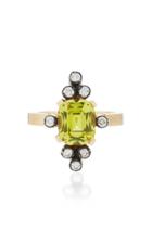 Montse Esteve 18k Gold Chrysoberyl And Diamond Ring