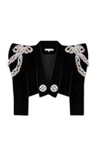 Moda Operandi Raisa Vanessa Embroidered Cropped Jacket