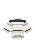 Albino Teodoro Striped Canvas T Shirt