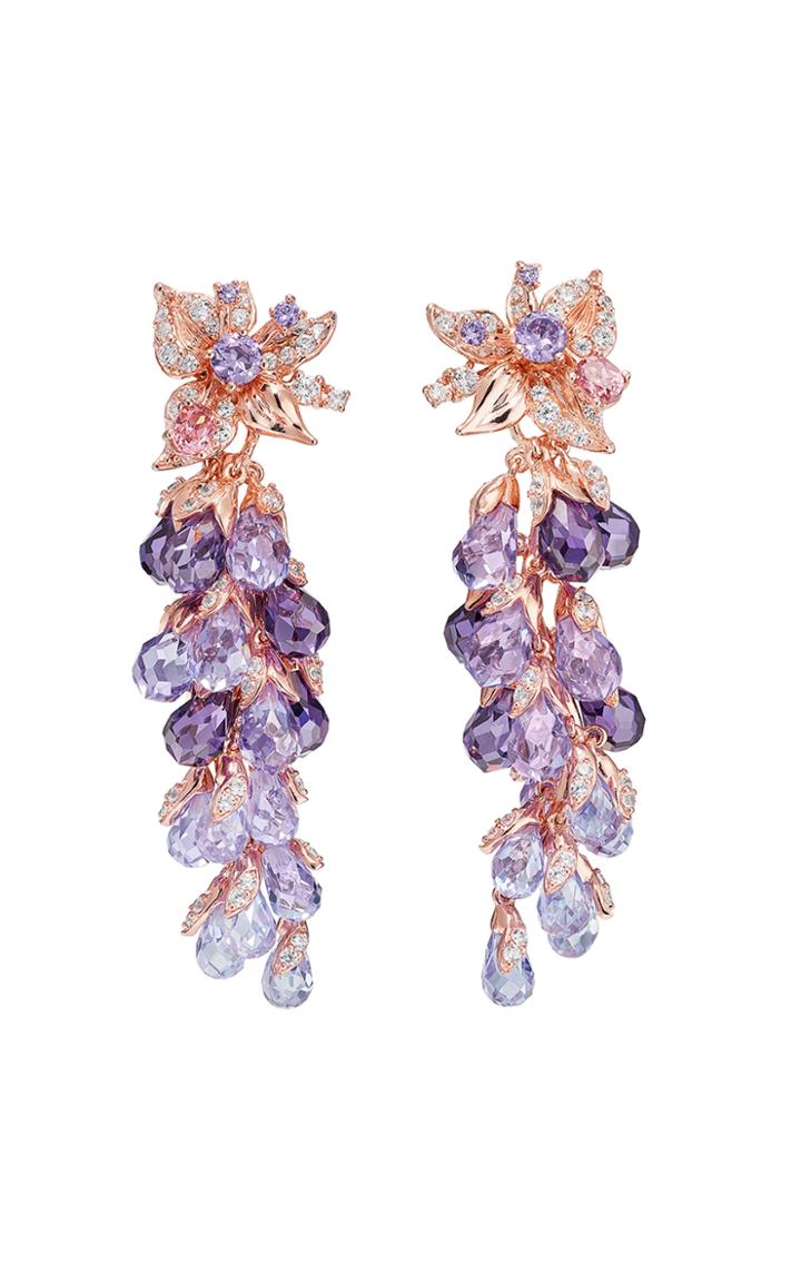 Moda Operandi Anabela Chan 18k Rose Gold Amethyst Coralbell Earrings