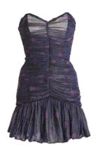 Moda Operandi Nervi Winne Pleat-trimmed Lame Mini Dress