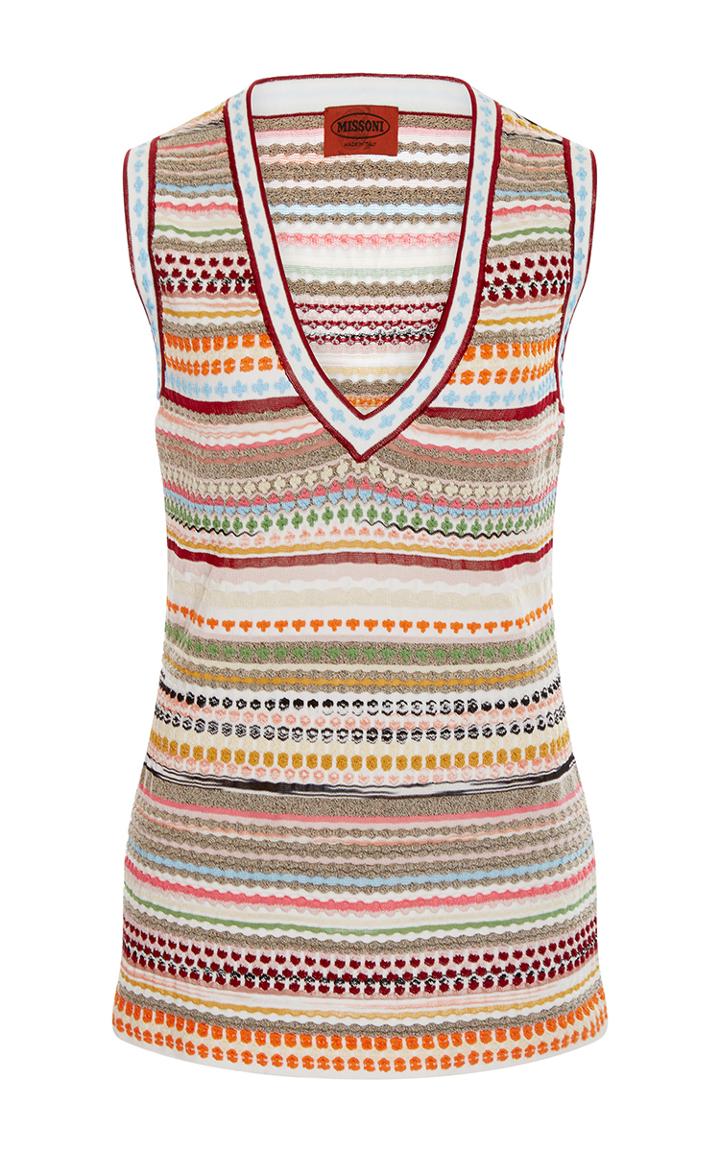 Missoni Striped V-neck Top
