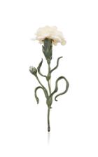 Luz Camino White Carnation Brooch