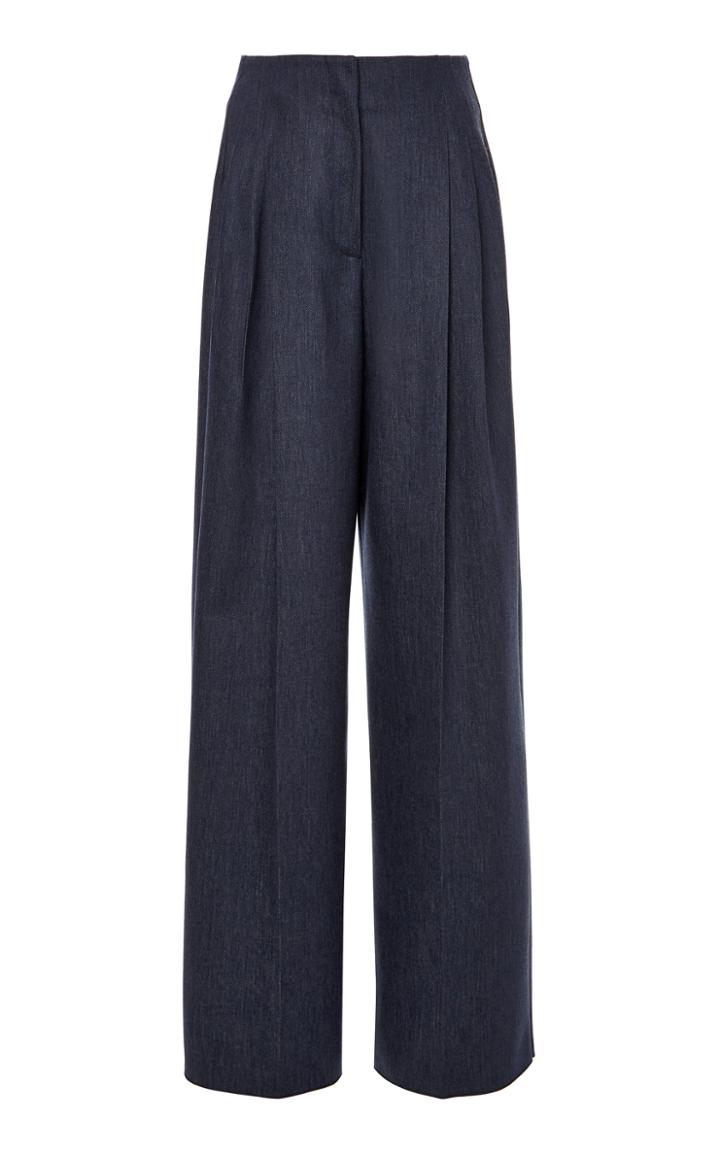 Moda Operandi Agnona Trofeo Wool High-rise Wide-leg Pant