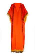 Moda Operandi Oscar De La Renta Embellished Silk-satin Caftan Size: 0