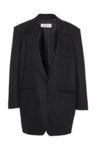 Max Mara Palo Oversized Pinstripe Wool-blend Blazer