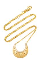 Pamela Zamore 18k Gold And Diamond Necklace