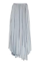 Proenza Schouler Asymmetric Pleated Crepe Maxi Skirt