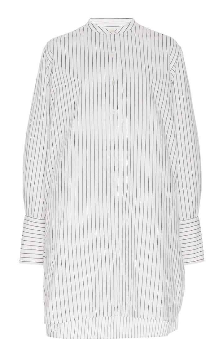 Moda Operandi Nili Lotan Loria Cotton-blend Tunic Shirt Size: Xs