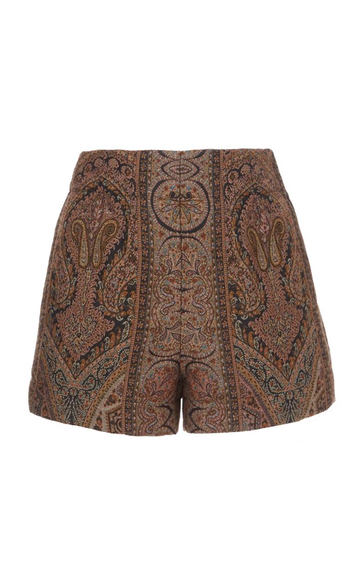 Moda Operandi Etro Paisley Wool-blend Shorts