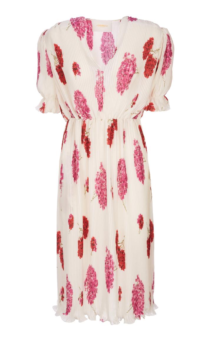 Moda Operandi La Doublej Sunday Printed Plisse Dress