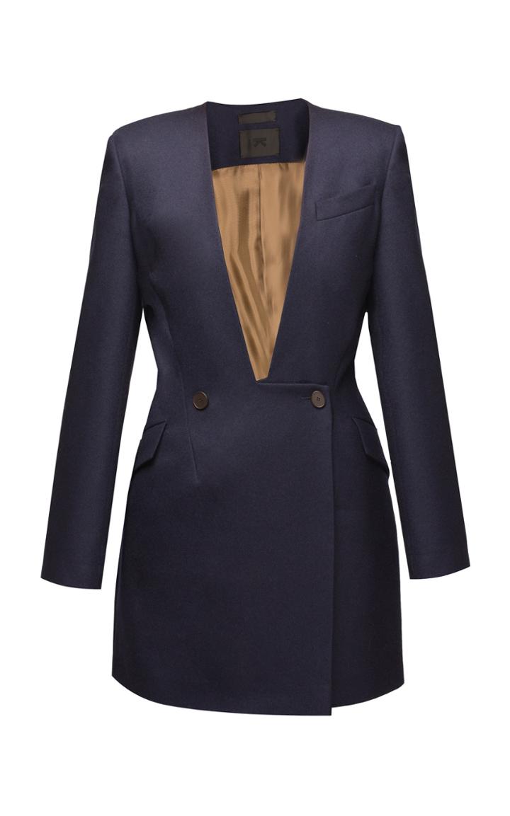 Lake Studio Navy Coat Dress