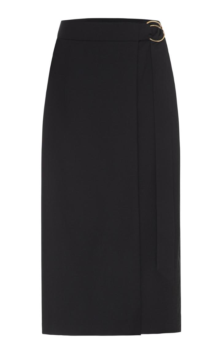 Moda Operandi Anna Quan Nicolette Wool Wrap Skirt