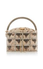 Rosantica Minerva Crystal Embellished Brass Bag