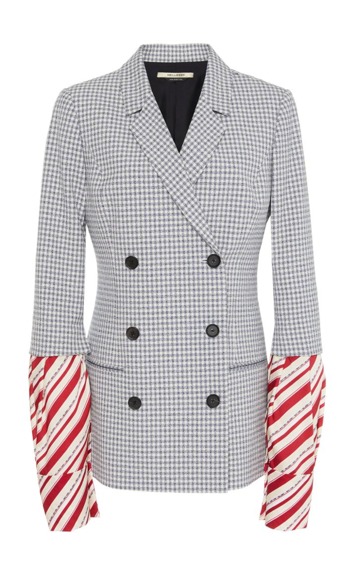 Hellessy Truman Check Jacquard Blazer