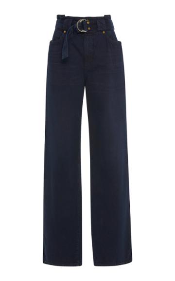 Jean Atelier Belted Wide-leg Jeans