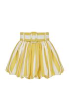 Moda Operandi Raisa Vanessa Striped Shorts Skirt With Belt