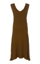 Peet Dullaert Sleeveless Ribbed Knit V-neck Dress