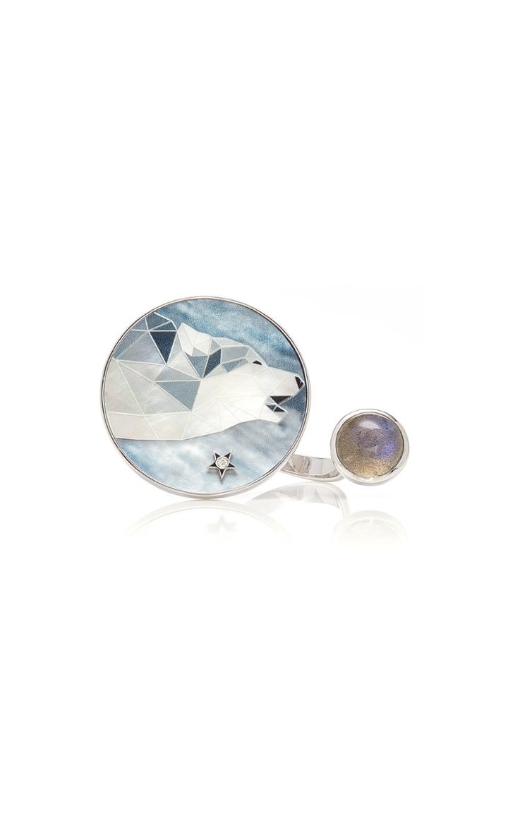 Anna Maccieri Rossi Wolf At The Moon Ring
