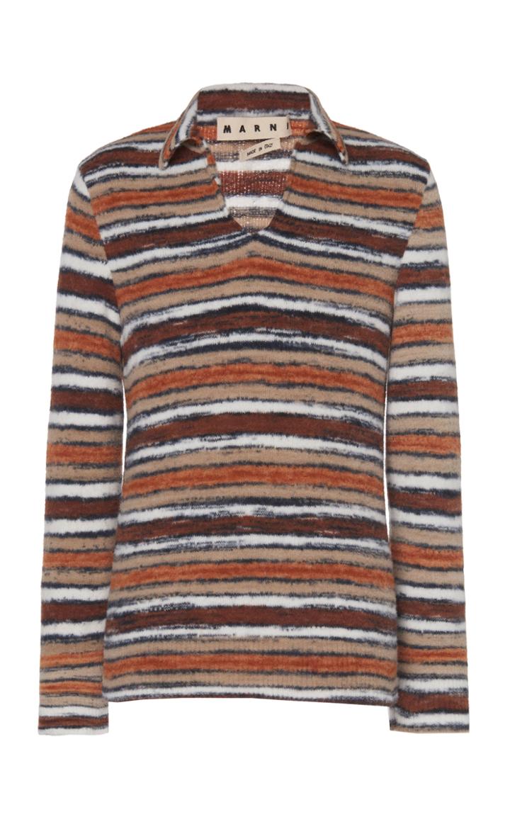 Marni Striped Collared Shirt