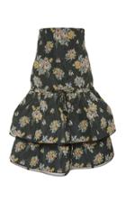 Brock Collection Floral Tiered Peplum Skirt