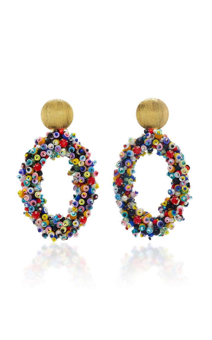 Carolina Herrera Hoop Beaded Earring