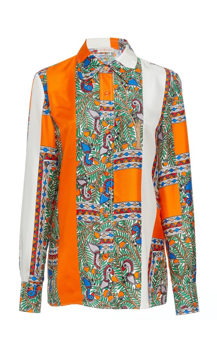 Tory Burch Printed Silk Shirt