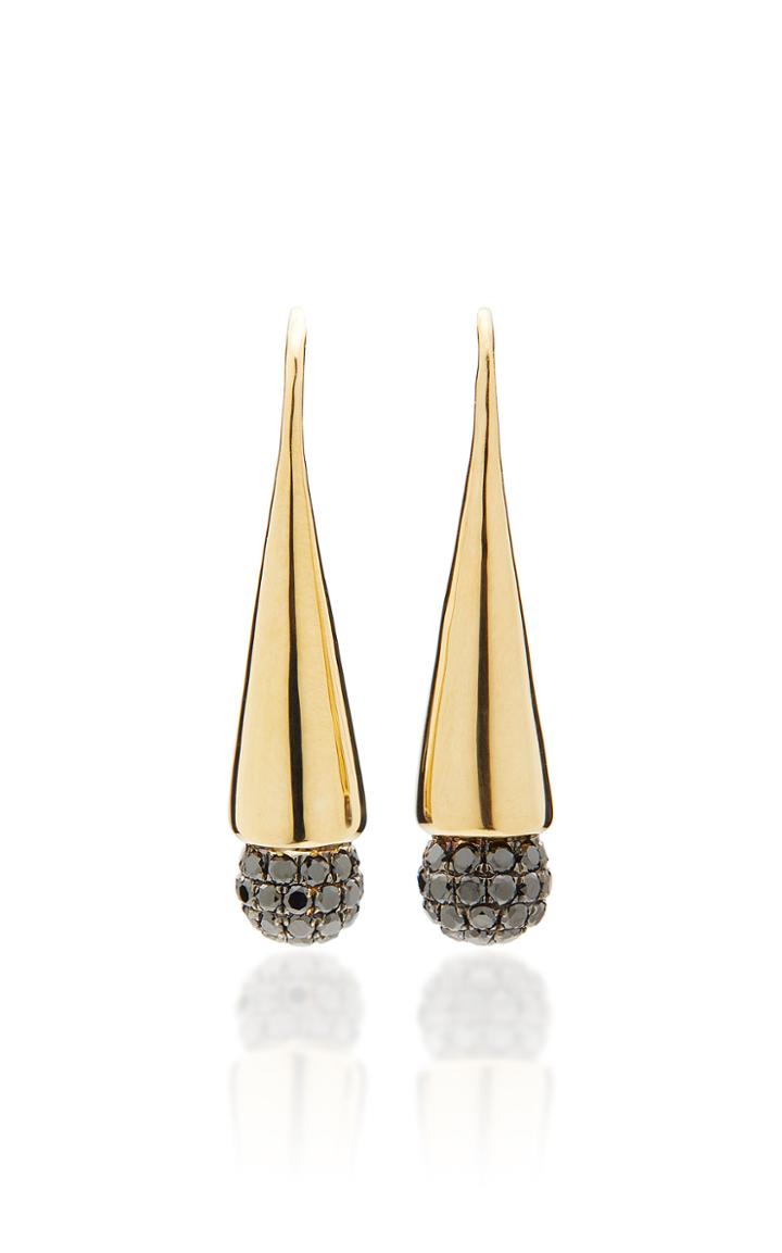 Devon Woodhill Tulip 18k Rose Gold Diamond Earrings