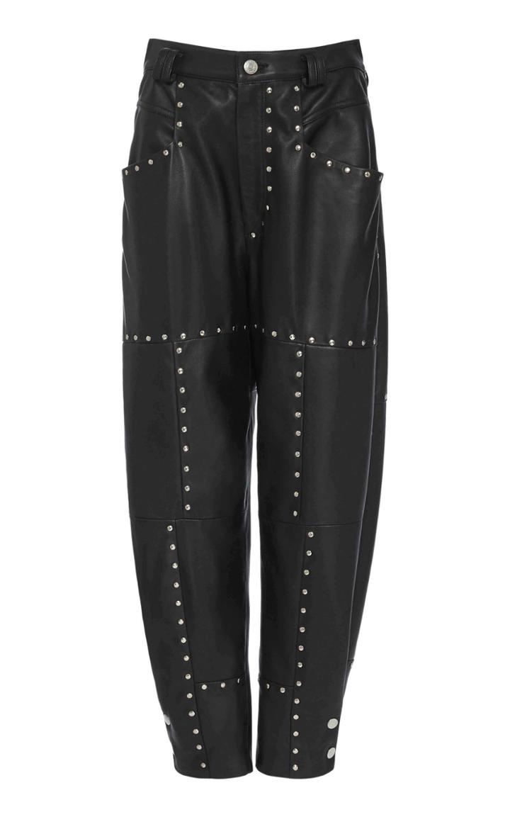 Moda Operandi Isabel Marant Viamao Studded Leather Pants Size: 32