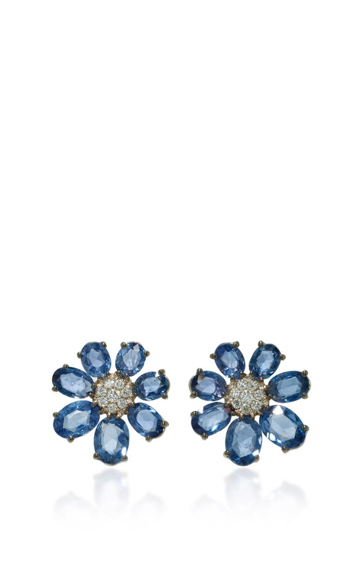 Bronia Blue Flower Earrings