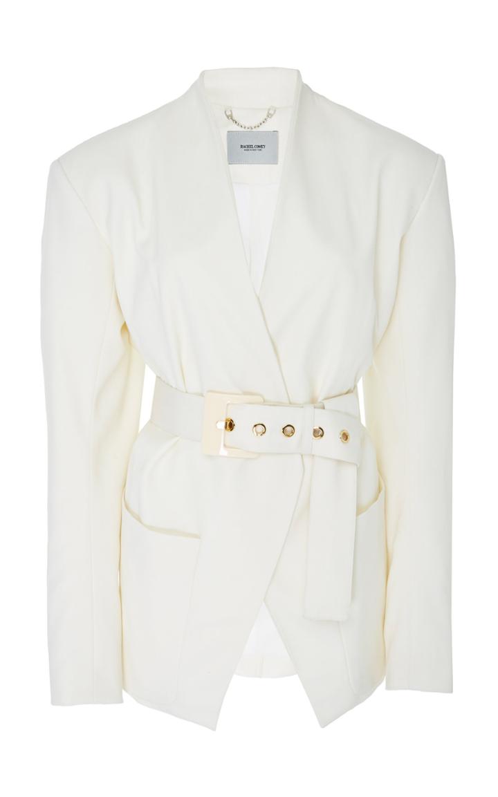 Rachel Comey Clinch Belted Wool-crepe Jacket