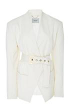 Rachel Comey Clinch Belted Wool-crepe Jacket