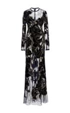 Elie Saab Bead Embroidered Illusion Gown