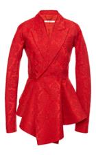 Givenchy Velvet Jacquard Peplum Jacket