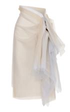 Maticevski Purified Ruffled Tulle Midi Skirt