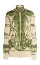 Moschino Printed Contrast-trimmed Jacket