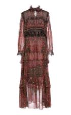 Etro Ruffled Printed Silk-chiffon Maxi Dress
