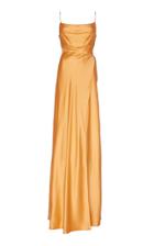 Markarian Greta Sleeveless Satin Gown