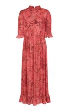Moda Operandi Sea Mimi Printed Midi Dress Size: Xxs
