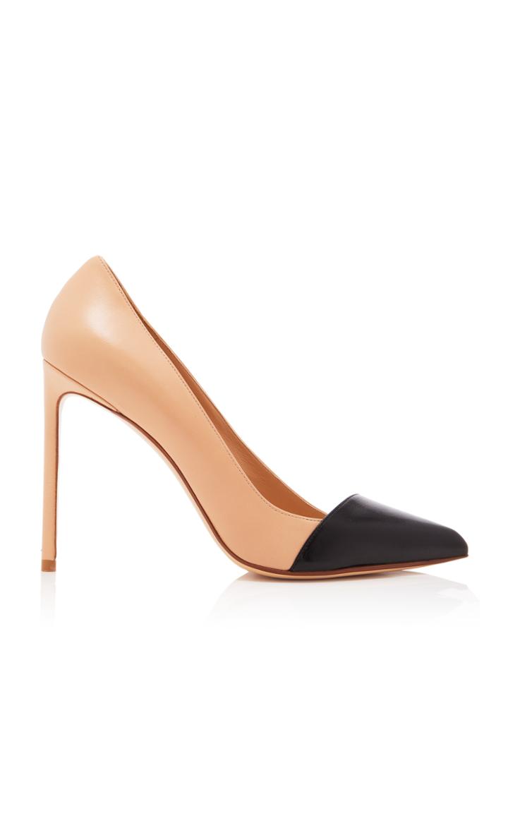 Francesco Russo Contrast Toe Pump