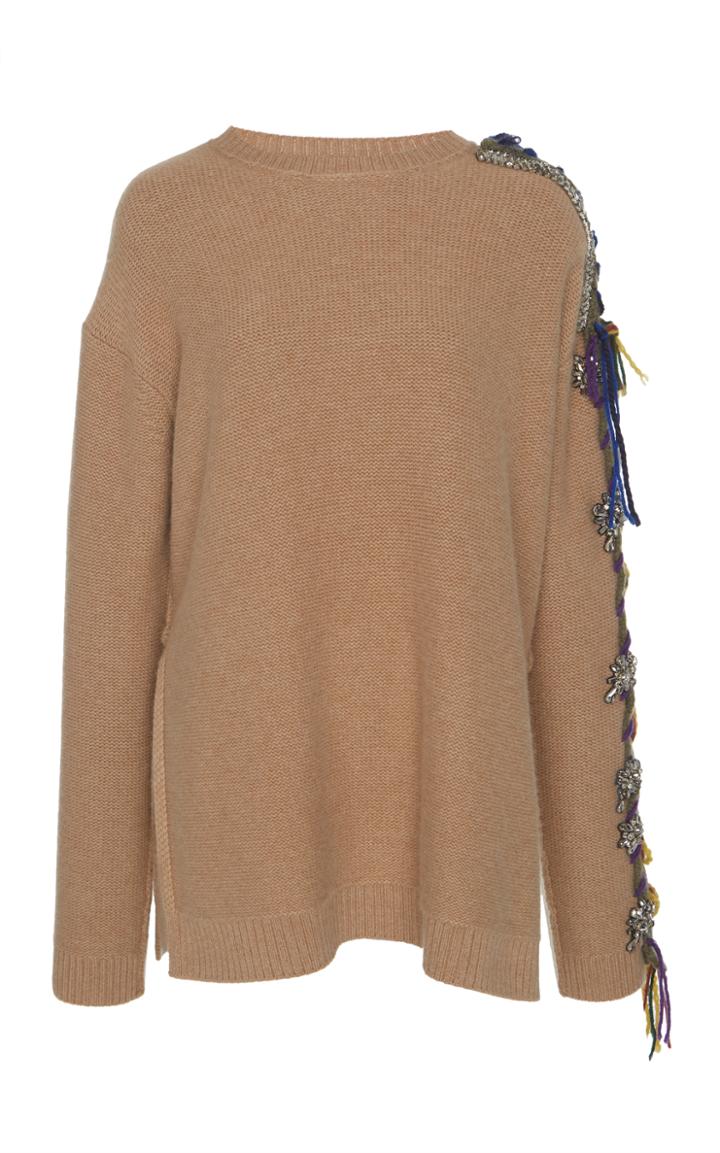 Dice Kayek Embellished Sleeve Sweater