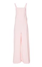 Adam Lippes Open Back Wool Blend Jumpsuit