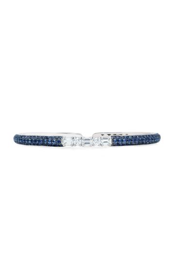Martin Katz 18k White Gold Diamond And Sapphire Bracelet