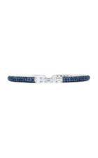 Martin Katz 18k White Gold Diamond And Sapphire Bracelet