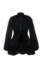 Giambattista Valli Ruched Taffeta Jacket With Bow