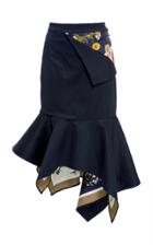 Monse Football Floral Peek-a-boo Skirt