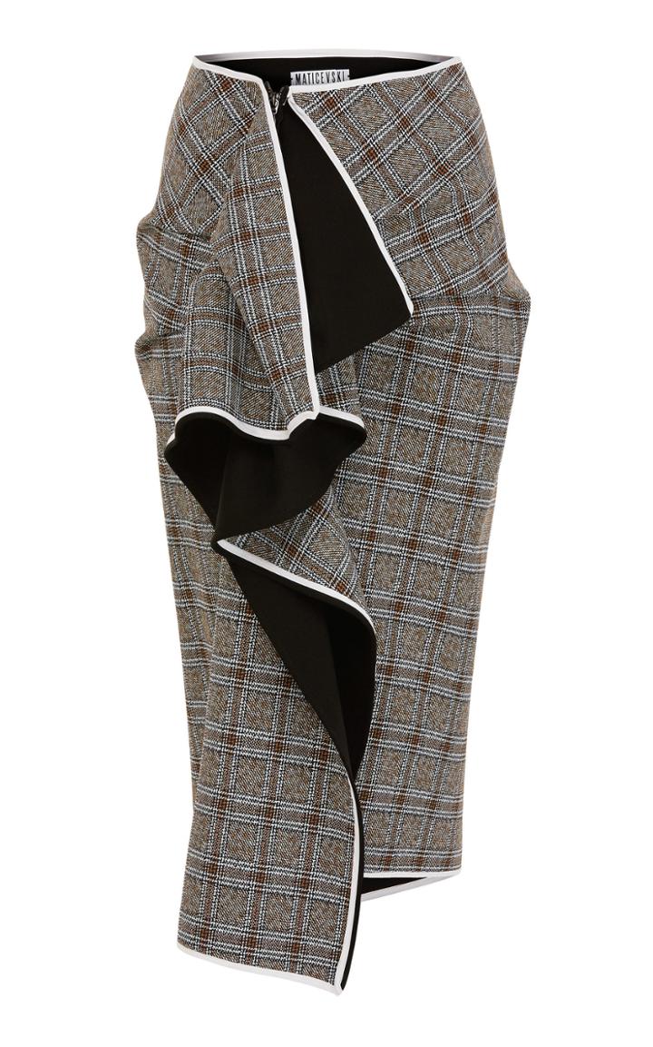 Maticevski Museum Tuck Ruffle Skirt