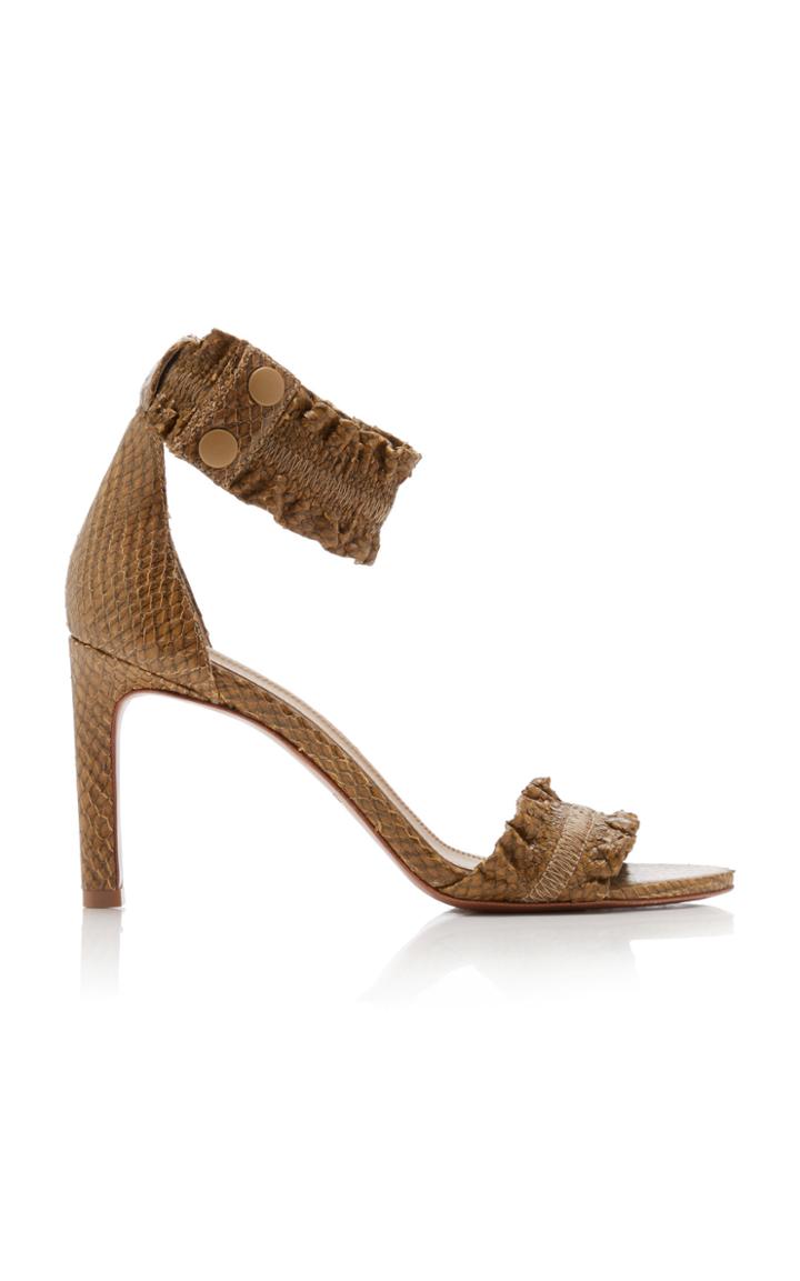 Zimmermann Leather Ruffled Sandals