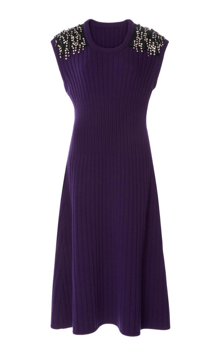 Christopher Kane Crystal Drip Knit Dress